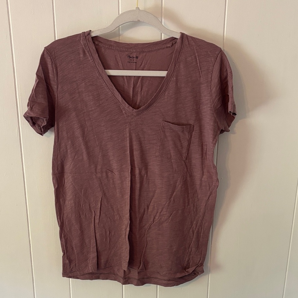 Madewell Women's V-Neck Pocket Tee